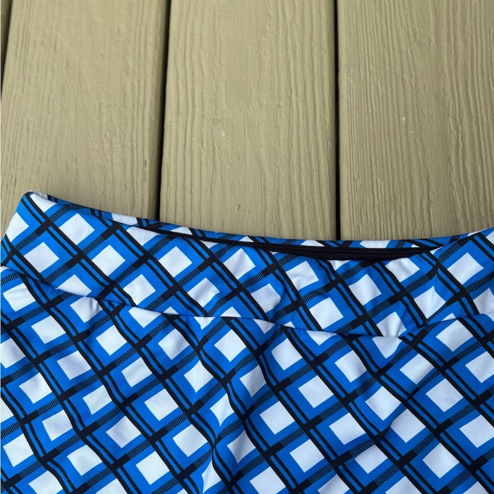 NWOT TAIL Blue/White & Black Stripes Mini Skort for Casual Wear, Size: S - Picture 3 of 10